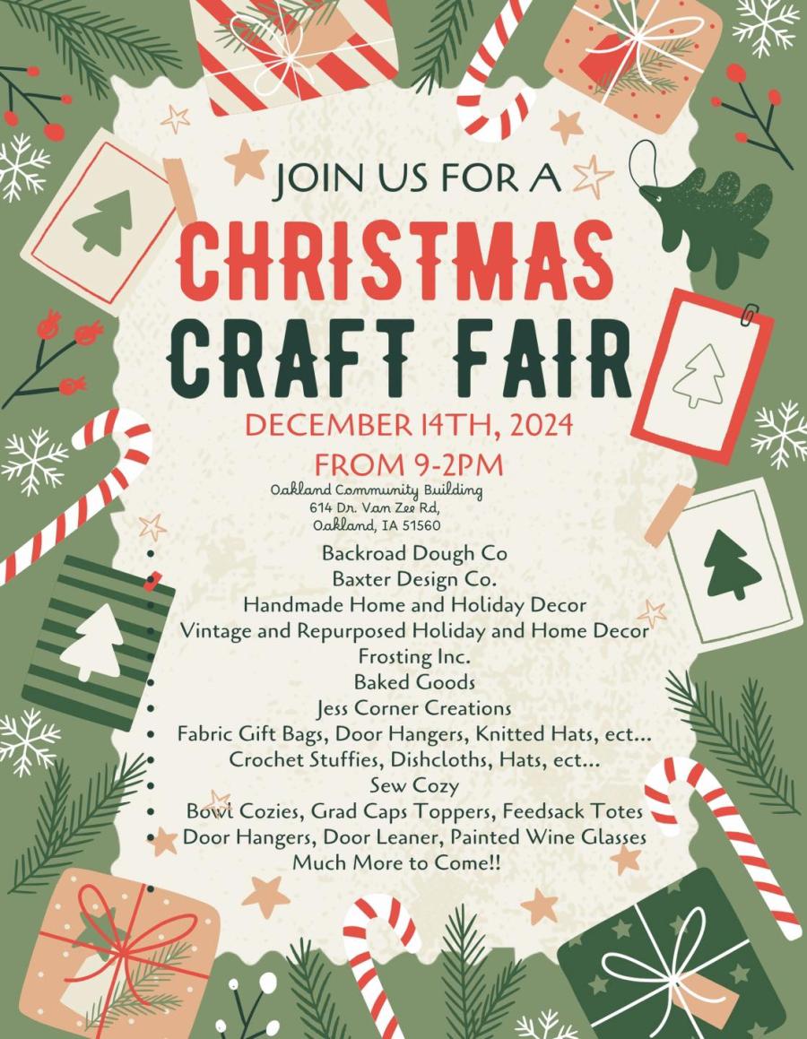 christmas craft fair oakland december 14 9 to 2