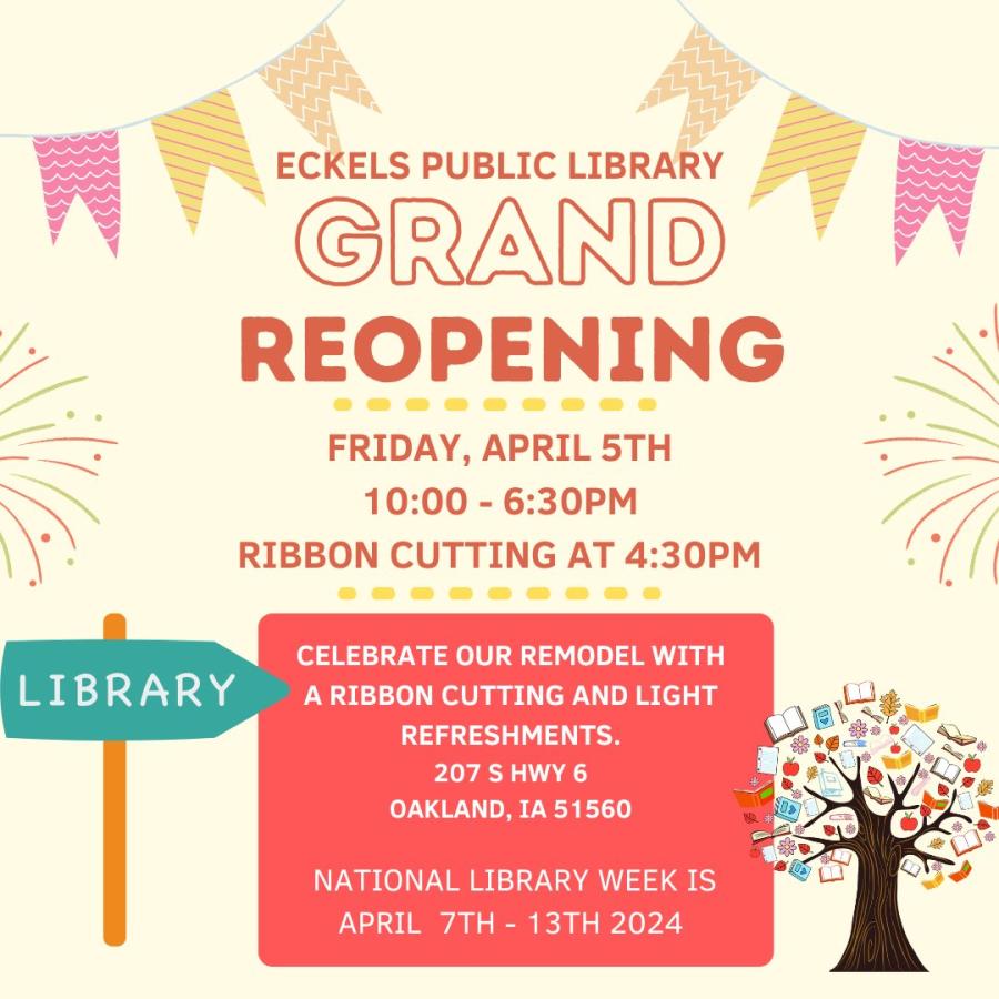 re grand opening library